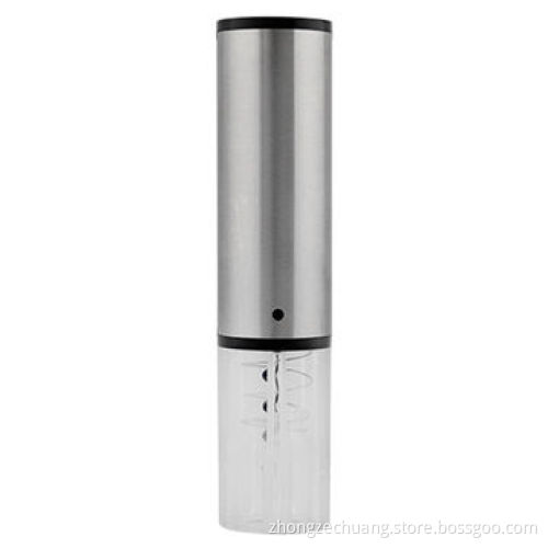 Electric wine bottle cork opener, cordless with stainless steel
